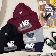 春季新款儿童外套童装上衣户外休闲连帽套头卫衣男女亲子大童帽衫