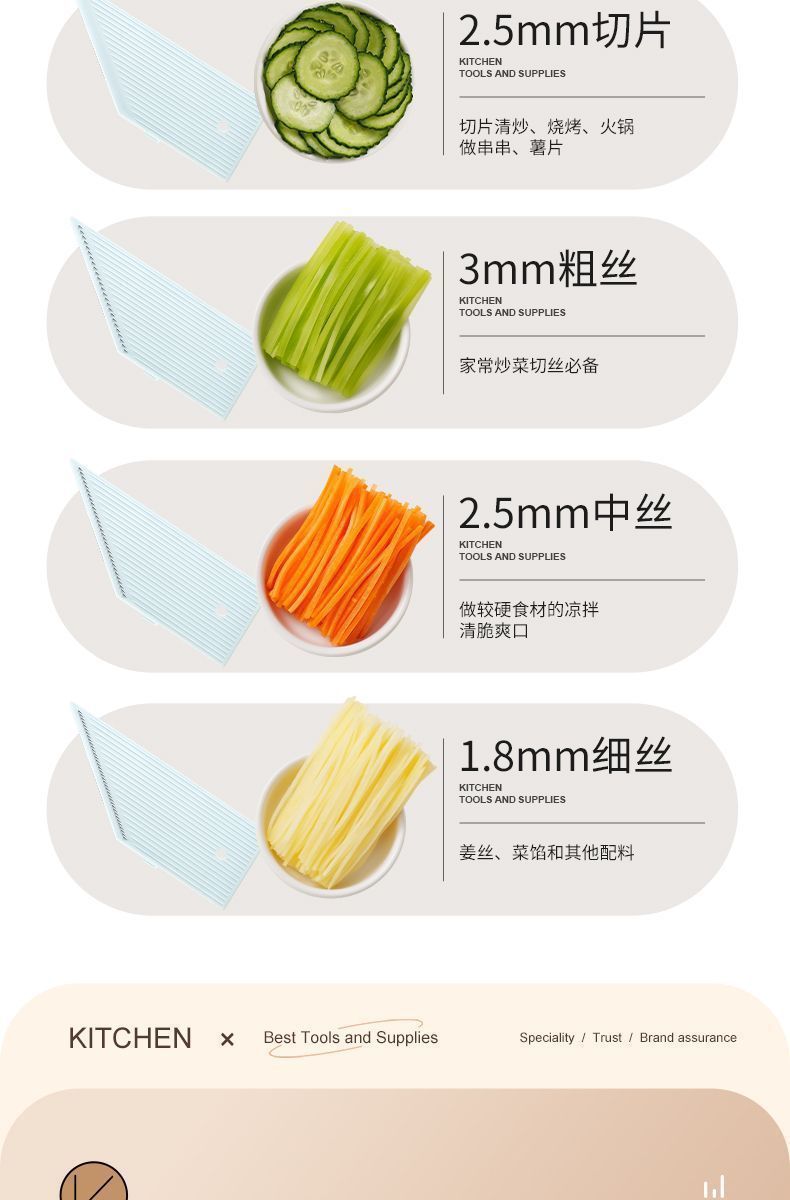 Longjiang Commercial Vegetable Slicer Grater Multifunctional Potato Shredder Slicer Cutter Kitchen Tool Shredder Grater