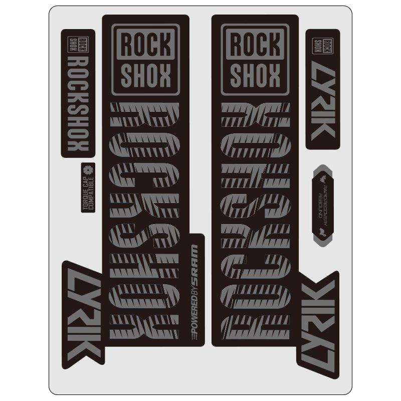 Hot 2018 LYRIK ROCK-SHOX Mountain Bike Fork Sticker Rockshox Decal