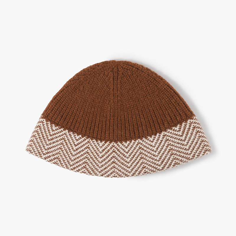 Warme, dicke Fischermütze aus Wolle für Herbst und Winter – ideal für kleine Damen. Modische Strickmütze für kalte Tage._voghion.com