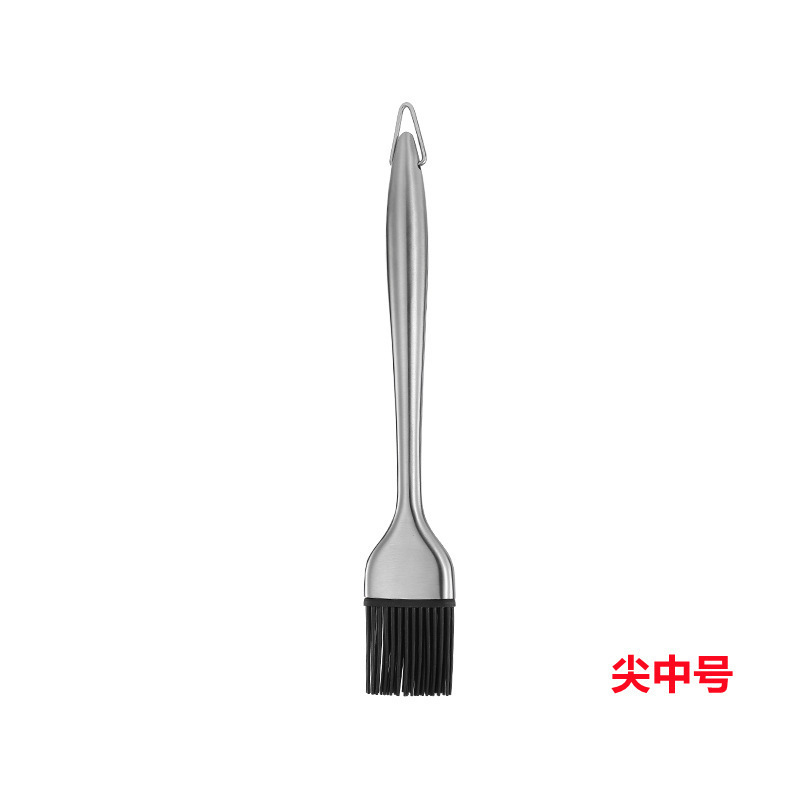 不锈钢硅胶油刷 耐高温不掉毛油刷子 厨房烙饼刷烧烤刷烘培奶油刷|undefined