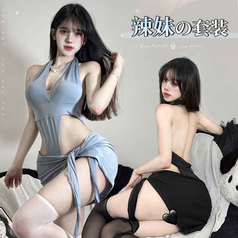 Night Fans Sexy Underwear Sexy Pure Desire Small Chest Shown Big Bag Hip Free from Bed Desire Robe Uniform suit 8105 Night Fans Sexy Underwear Sexy Pure Desire Small Chest Shown Big Bag Hip Free from Bed Desire Robe Uniform suit 8105