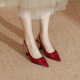 Pointed Toe Sandals Women's Fashion Huizhou Women's Shoes Genuine Leather Spring Women's High Heels Sandals 2025 Spring Women's Fashion Shoes