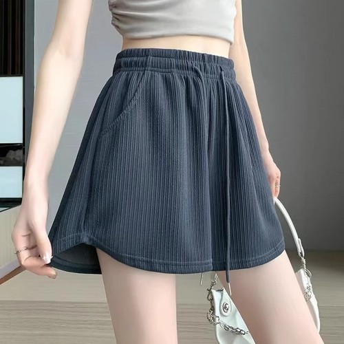 Cool Sports Shorts for Women - Summer Thin High-Waisted Plus Size Loose Wide Leg A-Line Hot Pants