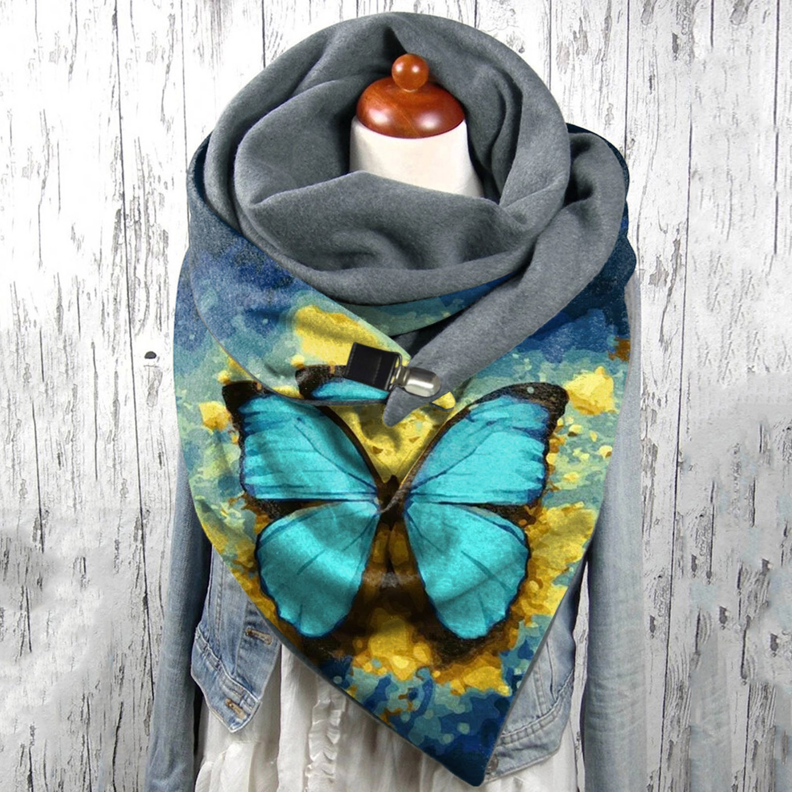 Unisex Streetwear Butterfly Polyester Printing Scarf display picture 1