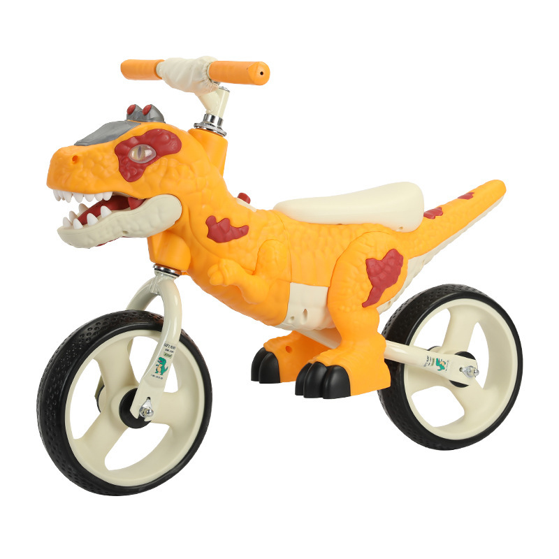 Coche de equilibrio para niños nuevo dinosaurio patineta 2 - 3 - 6 años de edad sin pedal bicicletas de doble rueda coche de juguete deslizante
