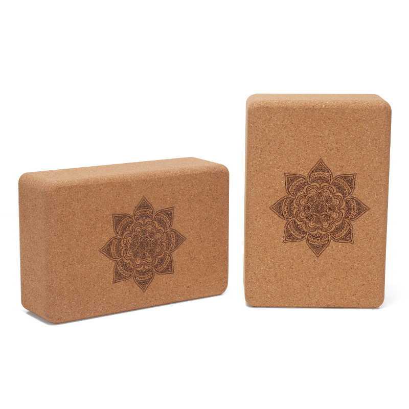 Cork Yoga Bricks 369 High Density Non-Slip Bricks Beginners Leg Press Dance Fitness Bricks Yoga Auxiliary Cork Bricks