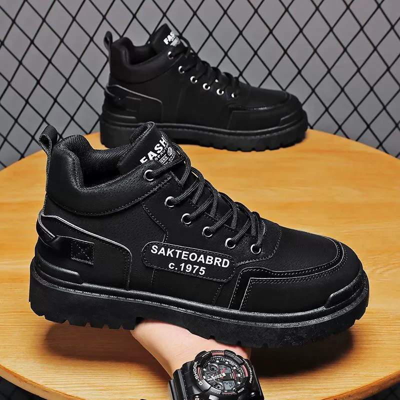 Мужские ботинки (Martens), тёплые варианты, противоскользящая подошва, размеры 39–44