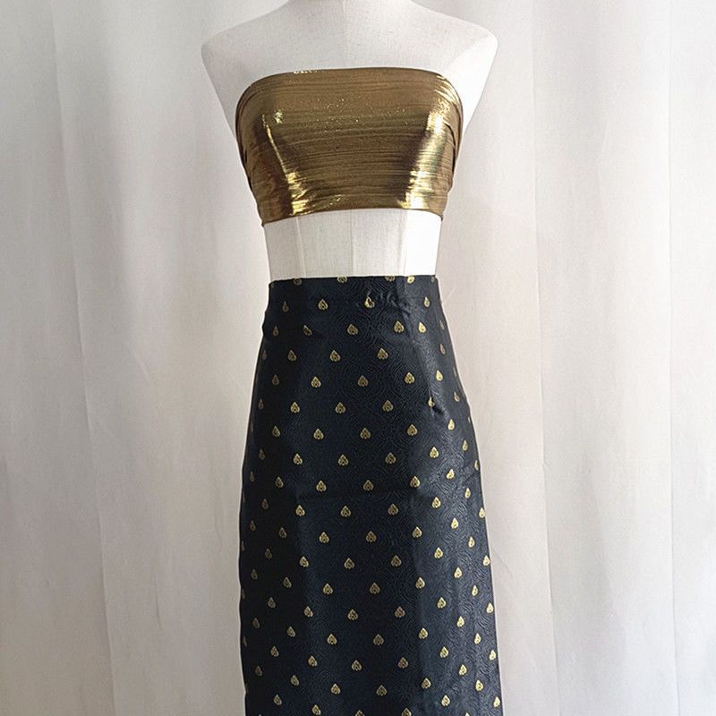 B2 black skirt two-piece set only includes breast-wrap skirt