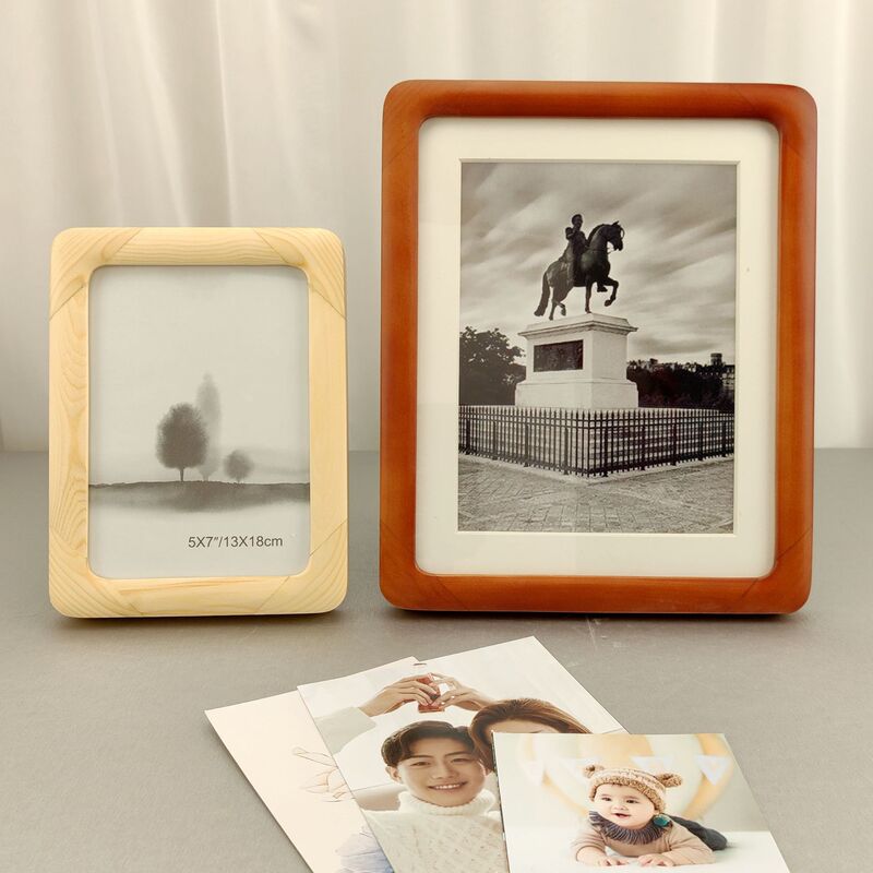 Wooden Mortise and Tenon Picture Frame, Pine Solid Wood Frame, Rounded Corner Picture Frame, Children's Photo Portrait Frame, Business Gift Picture Frame Wooden Mortise and Tenon Picture Frame, Pine Solid Wood Frame, Rounded Corner Picture Frame, Children's Photo Portrait Frame, Business Gift Picture Frame