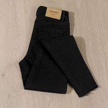 黑色紧身小脚牛仔裤女春秋新款薄款高腰显瘦弹力铅笔裤外穿