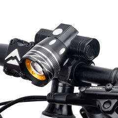 Mountain bike lights, strong light, night riding, rechargeable lighting, flashlight, cycling equipment accessories, bicycle headlights