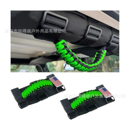 Cross-border in-stock product suitable for JEEP Wrangler roof grab handle, Jeep vehicle paracord woven handle, off-road vehicle interior handle