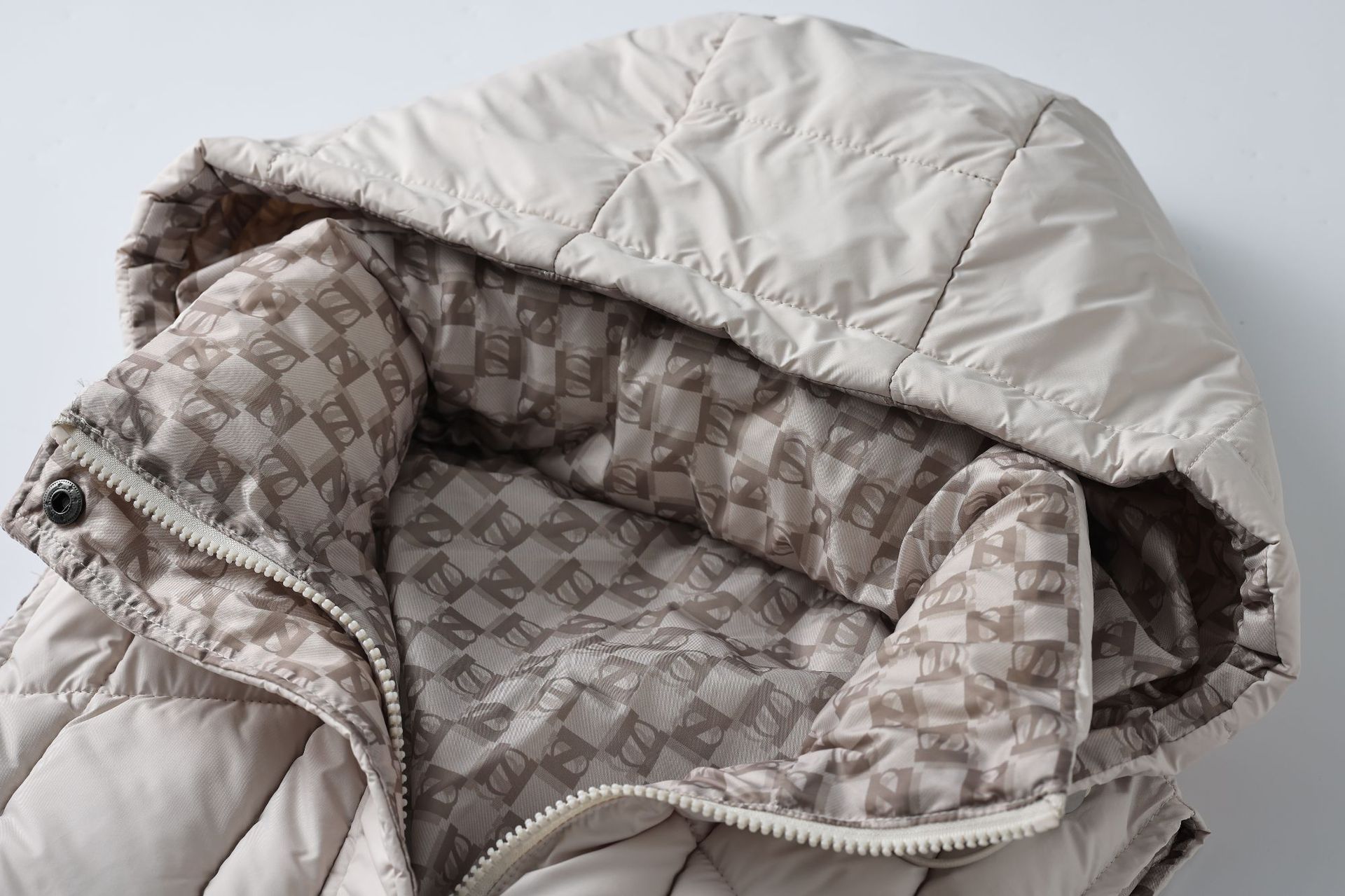 Cappotto gilet in cotone double face da donna – Piumino lungo e sottile invernale coreano, caldo capospalla reversibile (nero/bianco sporco/marrone/cachi, L-XXXL)_voghion.com