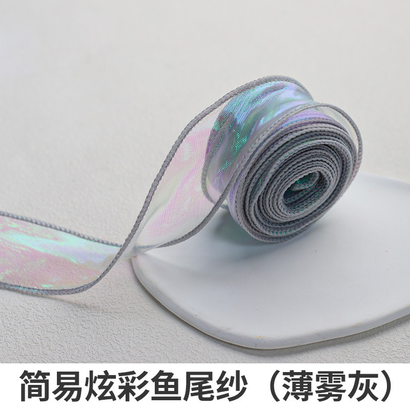 Fishtail hilo cinta flor hornear embalaje borde ramo pastel embalaje cinta arco onda cinta al por mayor