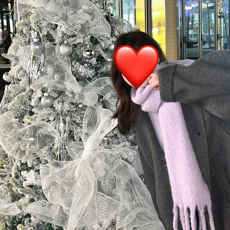仿羊绒围巾女秋冬季新款加厚保暖围脖显白流苏中长款百搭围巾批发|undefined