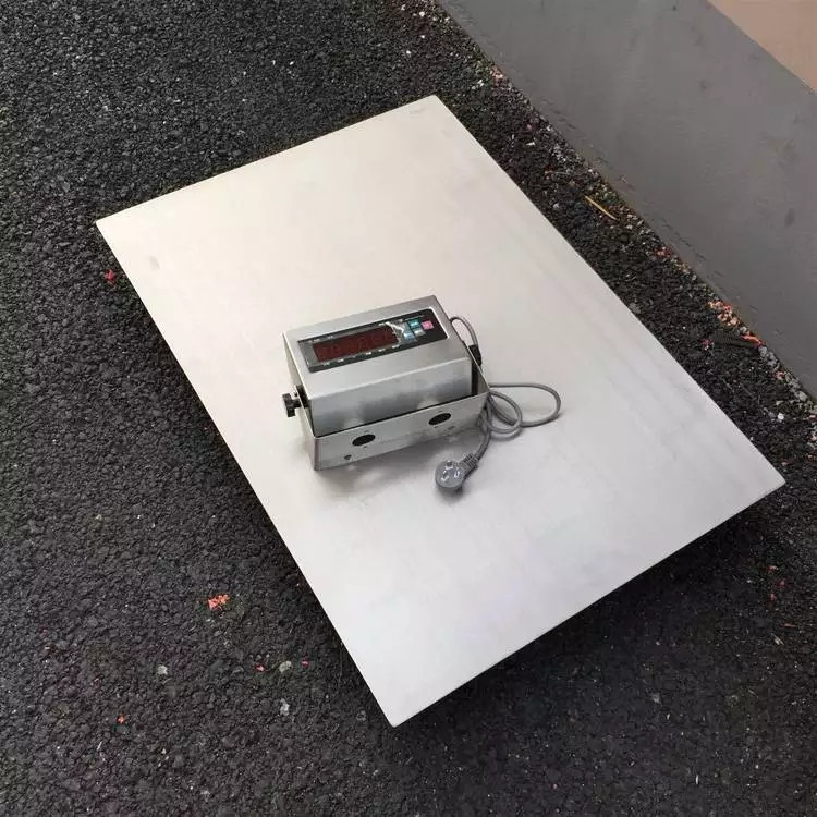 乌鲁木齐可冲洗不锈钢电子地磅食品厂1.5X1.5米不锈钢电子平台秤