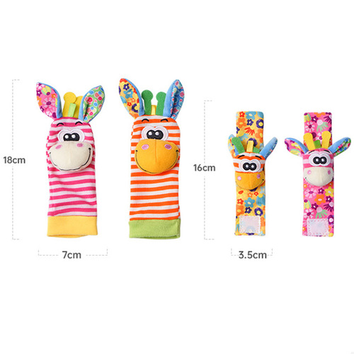 Export Baby Toys 0-1 Year Newborn Wrist Band Socks Educational Watch Band Rattles Soothing Baby Toys