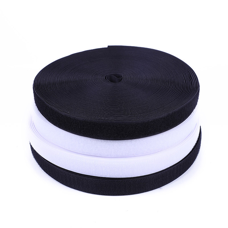 Mezcla de velcro blanco y negro con adhesivo de goma de respaldo cortina de puerta cortina de puerta madre con adhesivo de goma de respaldo sin costura image 6