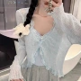 v领夏季防晒冰丝开衫