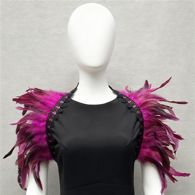 Amazon plumas mantel luchador show traje gladiador vestido estilo vikingo carnaval antiguo abrigo aristocrático TK
