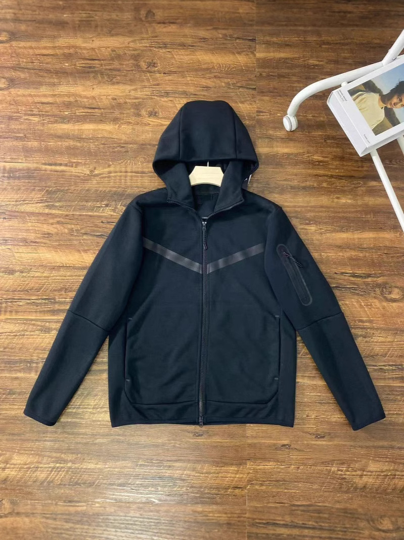 Cremallera lateral con capucha deportiva casual para hombre 2025 490 y 163 Set