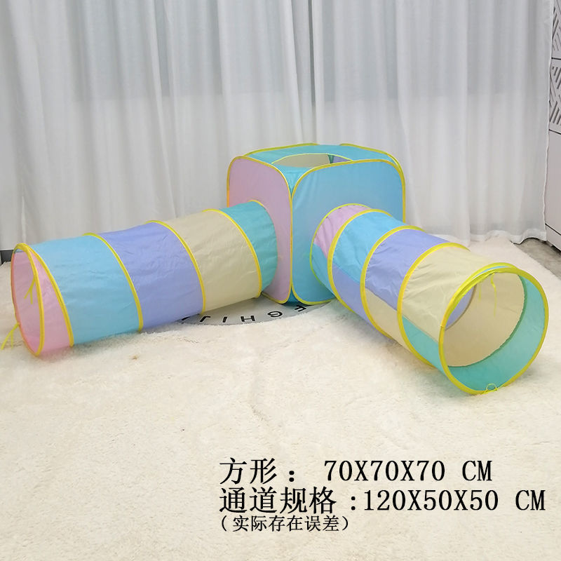 Tienda de los niños interior entrenamiento escalada sensorial kindergarten equipo educación temprana plegable macaron costura princesa