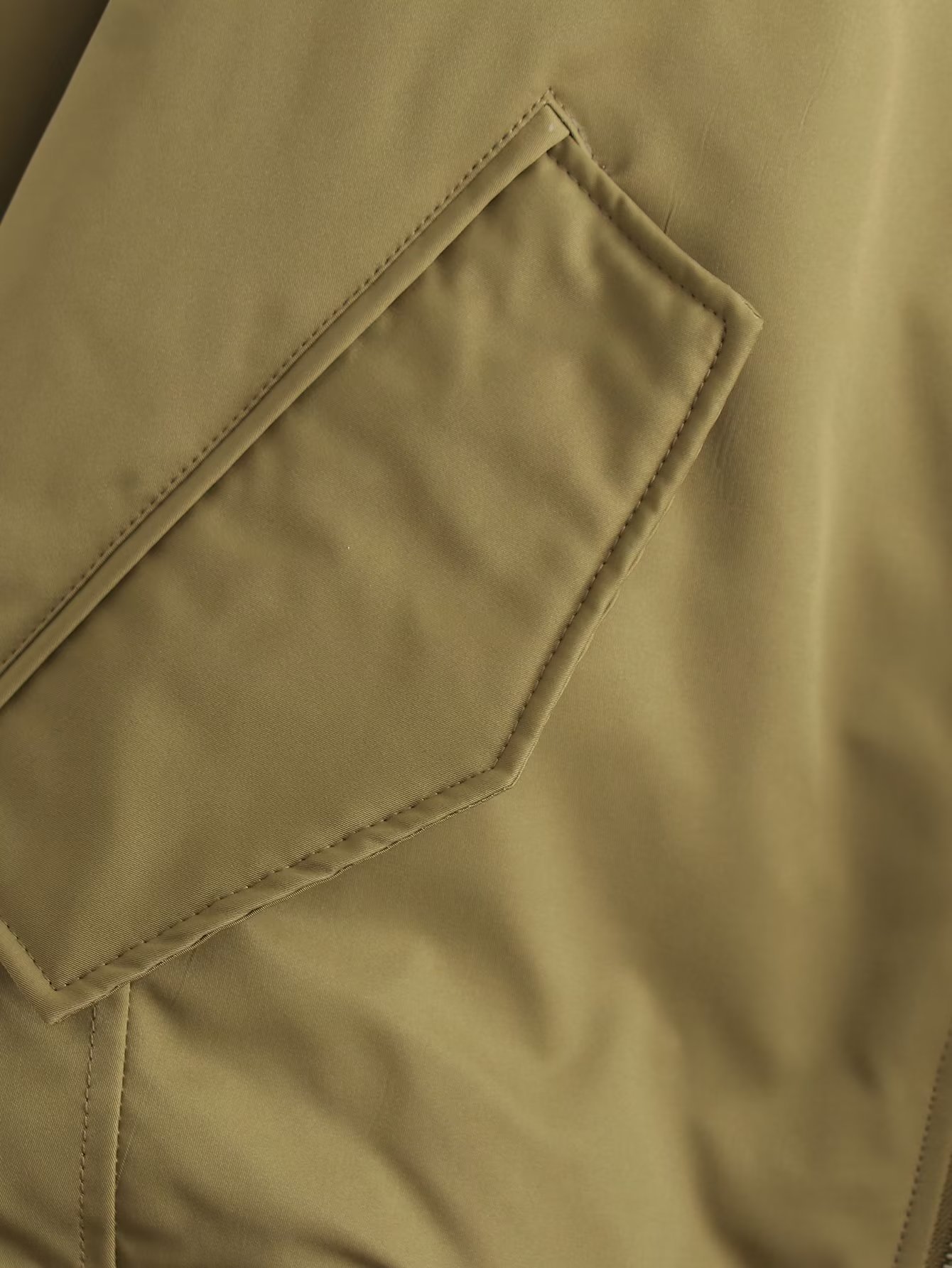 Vêtements pour femmes manteau ample en coton à fermeture éclair pour femme_voghion.com