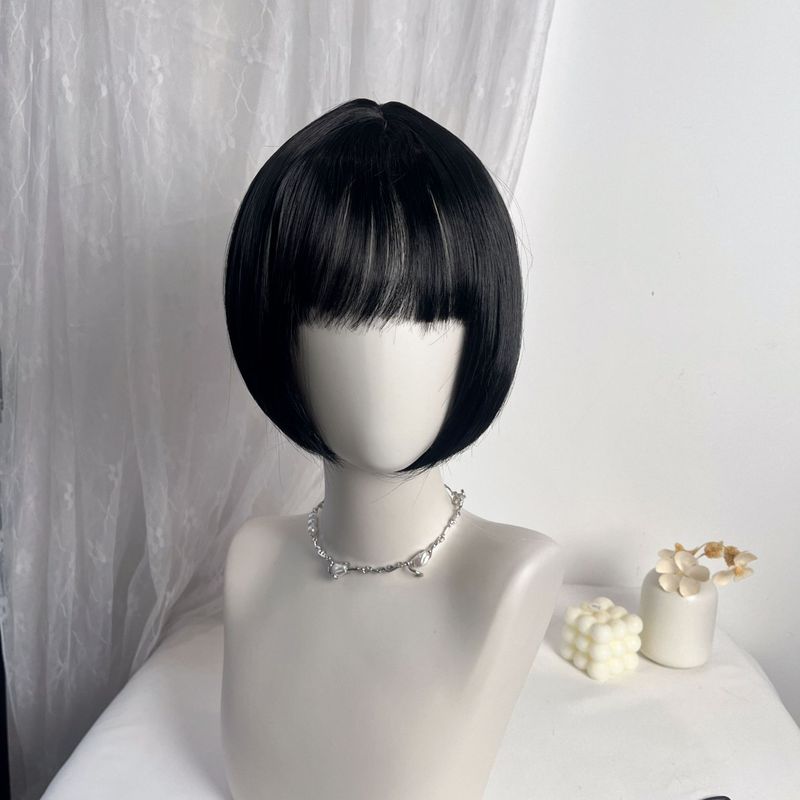 AliExpressクロスボーダーエアバングボブショートヘアフルウィッグ安定した供給源外国貿易工場卸売|undefined
