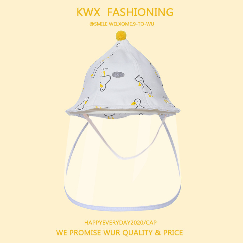 Babymütze Frühling und Herbst, dünne reine Baumwolle, süße, supersüße Fischermütze, Anti-Tröpfchen-Schutzkappe für Neugeborene_voghion.com