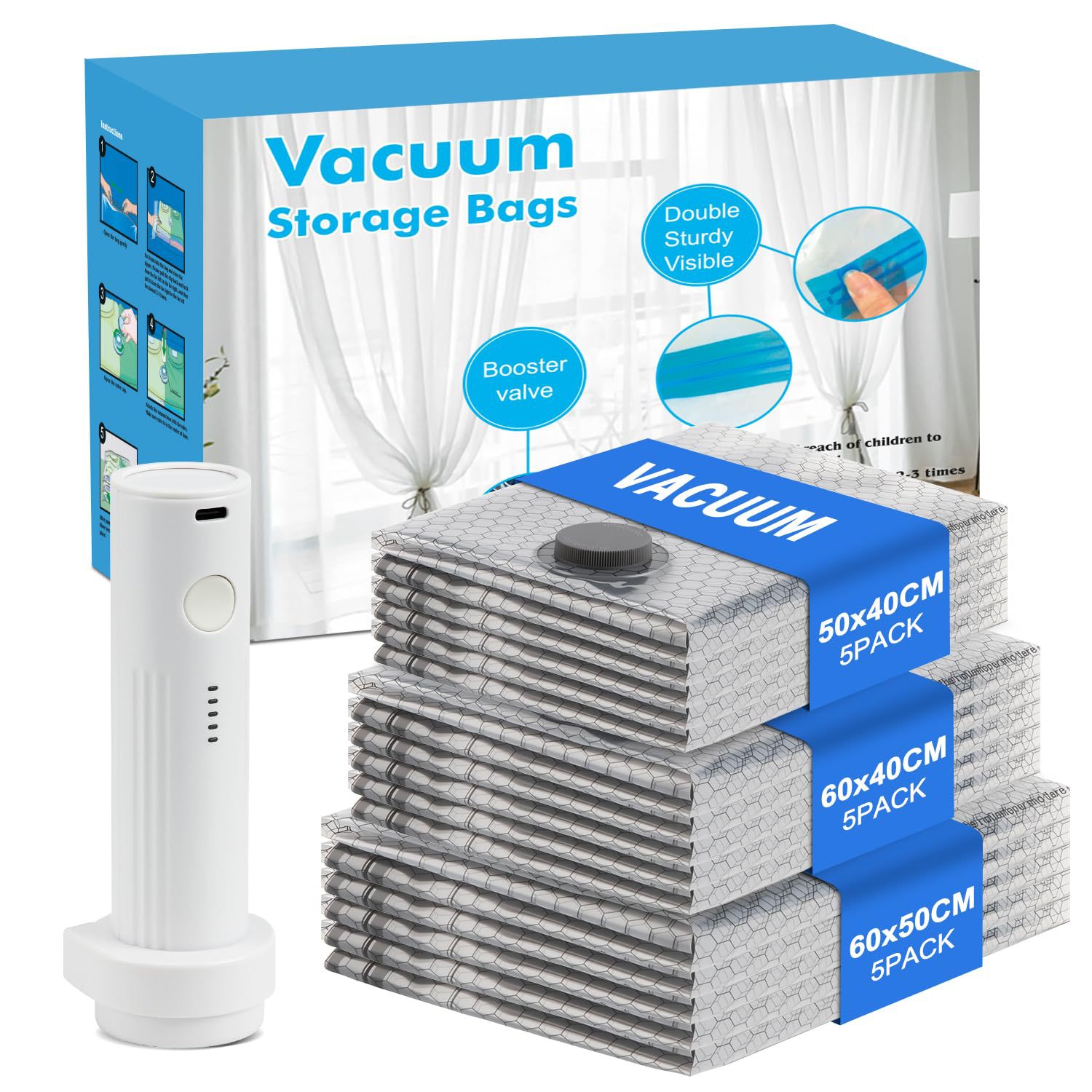 出差旅行真空压缩袋收纳袋家用行李箱专用打包衣物衣服袋子神器