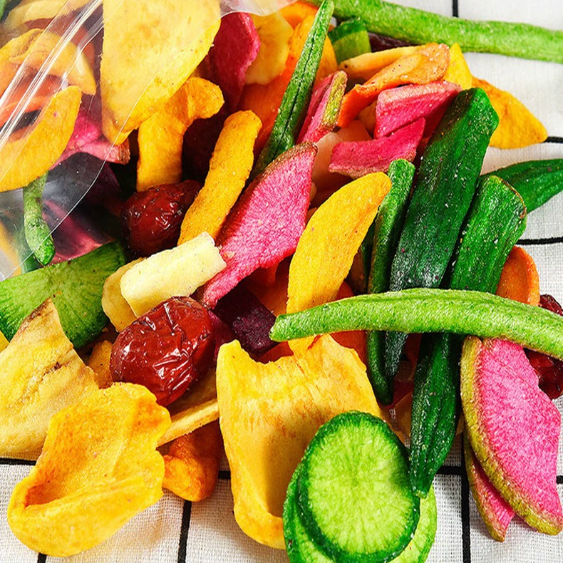 Mixed Dried Fruit & Vegetable Crisps, 500 g Assorted Dehydrated Snack Pack (Multiple Variety Options)