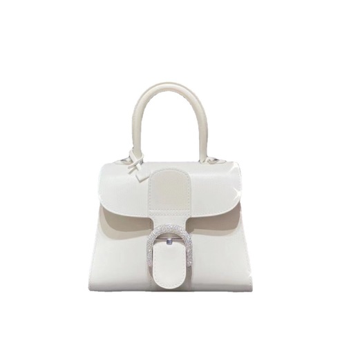 Belgium's new Wendelvao Brillant color-blocked Box cowhide horseshoe buckle crossbody bag handbag for women