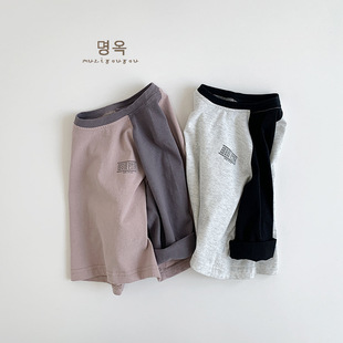 Children's T-shirt 2025 autumn new boys and girls Korean casual Joker top children's baby children's clothing wholesale