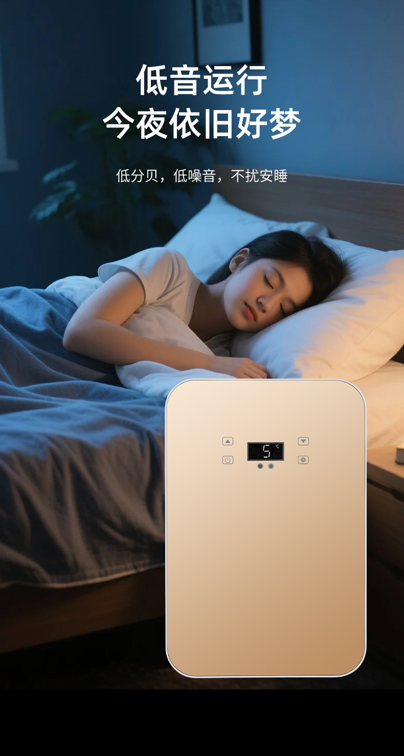 8L 12V Car Refrigerator Heating and Cooling Small Refrigerator 8L Dormitory Home Refrigerator Refrigeration and Preservation Cannot Be Frozen