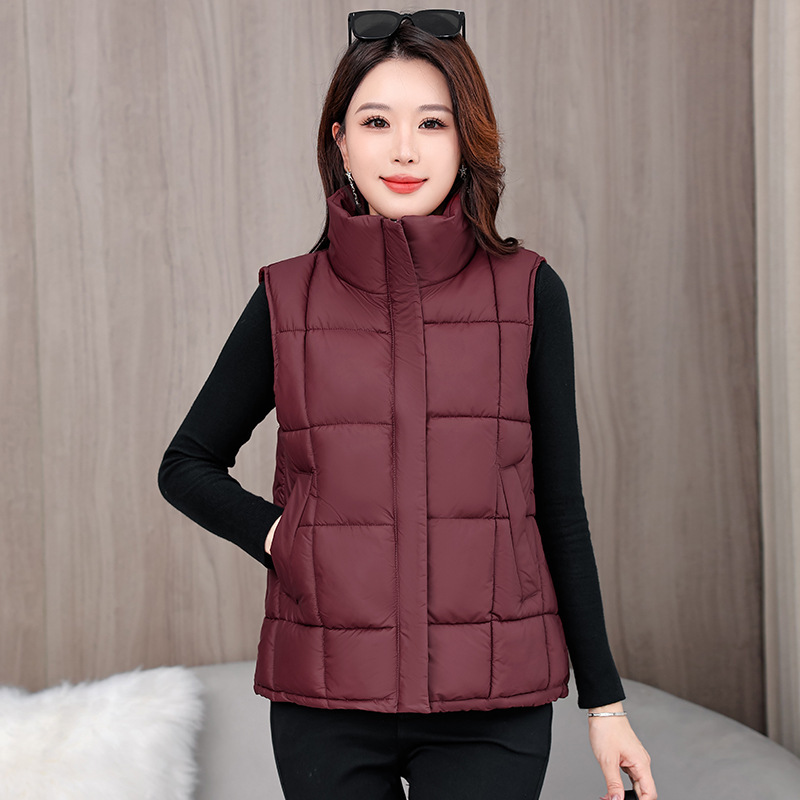 Moda chaleco de algodón mujer 2025 invierno nuevo estilo coreano relajado y delgado con aire extranjero grueso calentamiento clip