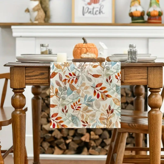 Cross-border New Christmas Table Runner Linen Heat Insulation Cartoon Tablecloth Holiday Gift Tea Table TV Cabinet Decorative Cloth
