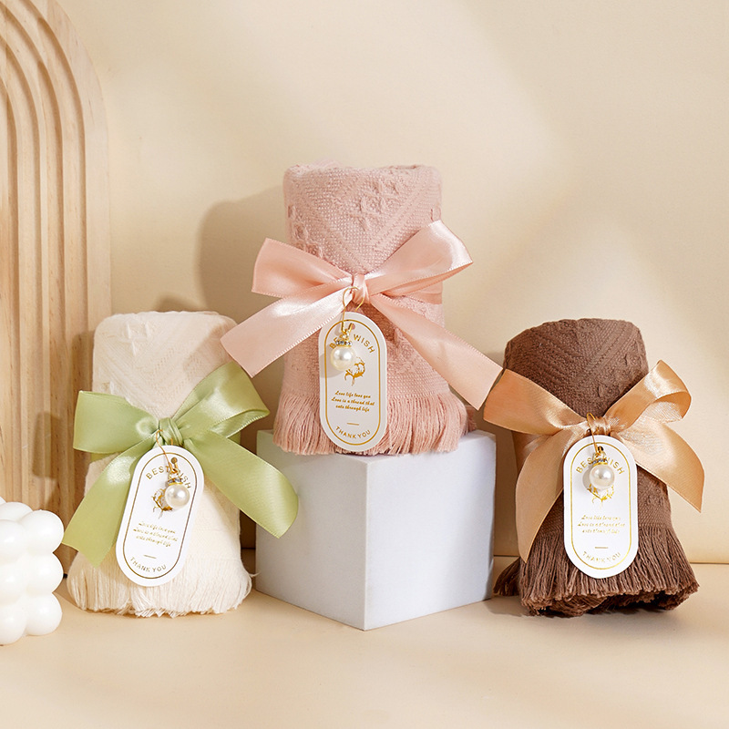Wedding Bridesmaid Accompanying Gift Creative Tassel Towel Return Gift Small Gift Practical Wedding Birthday Hundred Days Full Moon Gift