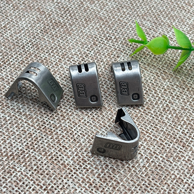 新款皮具箱包古银牙夹织带绳夹时尚潮流服饰鞋帽五金配件夹扣尾夹