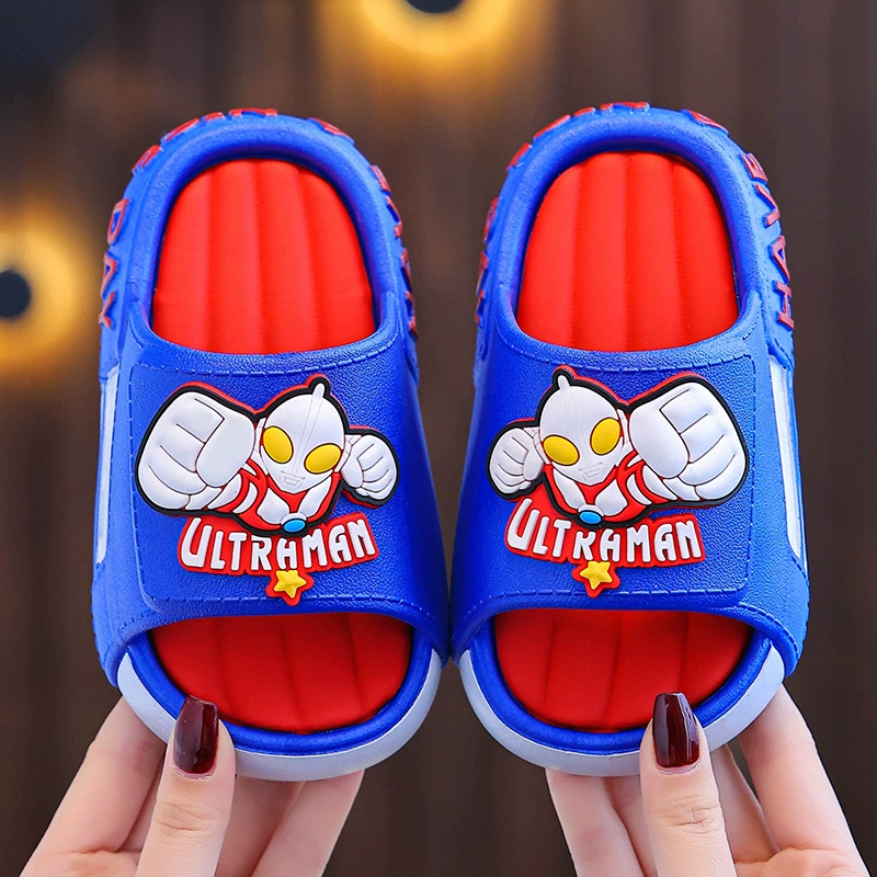 Летние детские сандалии, Нескользящие Детские сандалии с мягким дном, дезодоранты, детские тапочки с героями мультфильмов