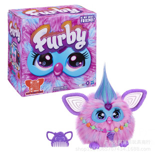 Genuine Kids Baby Phoebe Furby Elf Smart Plush Electronic Doll Cotton Sugar Powder G1639
