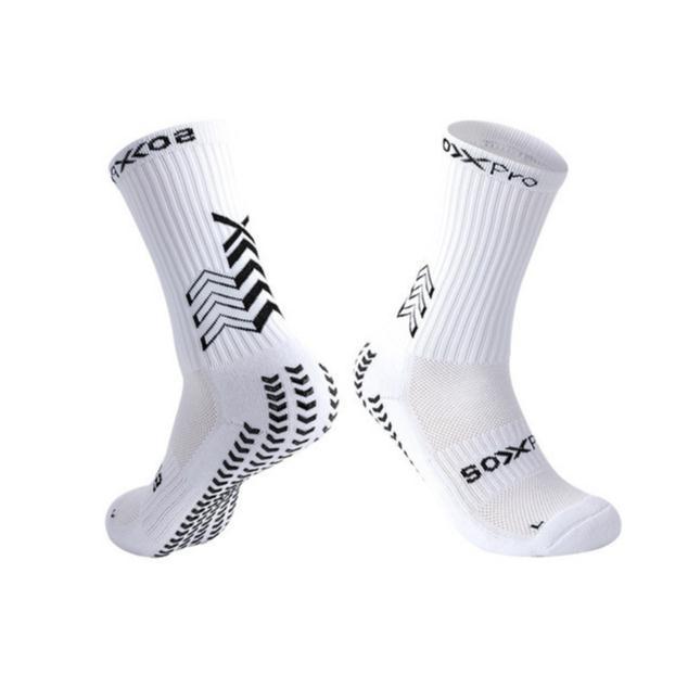 Amazon Xiyin Cross-Border Mid-Tube Sports Socks with Glue, Non-Slip, Comfortable and Breathable Football Socks, Mesh Running Basketball Socks