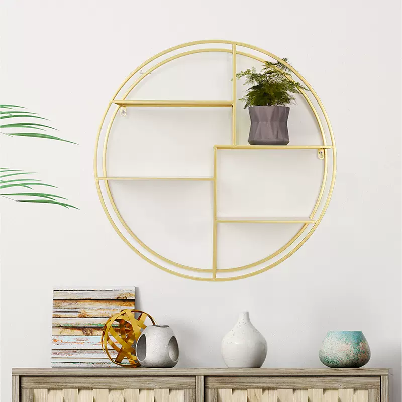 北欧风格创意ins餐厅墙面墙壁装饰挂件墙饰奶茶店墙上铁艺置物架