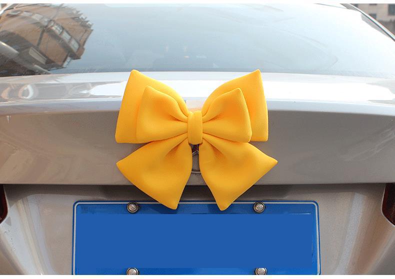 Car Tail Bow Decoration Pendant Trunk Car Sticker Accessories Car Tail Ornaments Car Motorcycle Doll