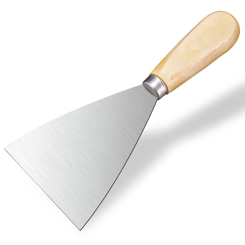 Manufacturer wholesale wooden handle putty knife putty knife batch knife double clamp wooden handle shovel knife mirror putty knife origin source