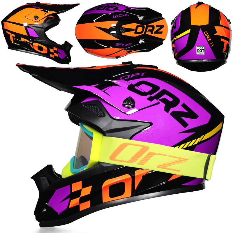 Nuevo casco de ciclismo Off-Road Orz, casco de rally para hombres y mujeres, casco todoterreno transpirable de carreras ADV de talla grande