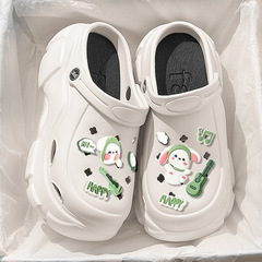 Sesame Street Croc Shoes Women's Shit Feeling Thick-Soled Summer Outerwear Anti-Slip EVA Wholesale Household Baotou Sandal Slippers