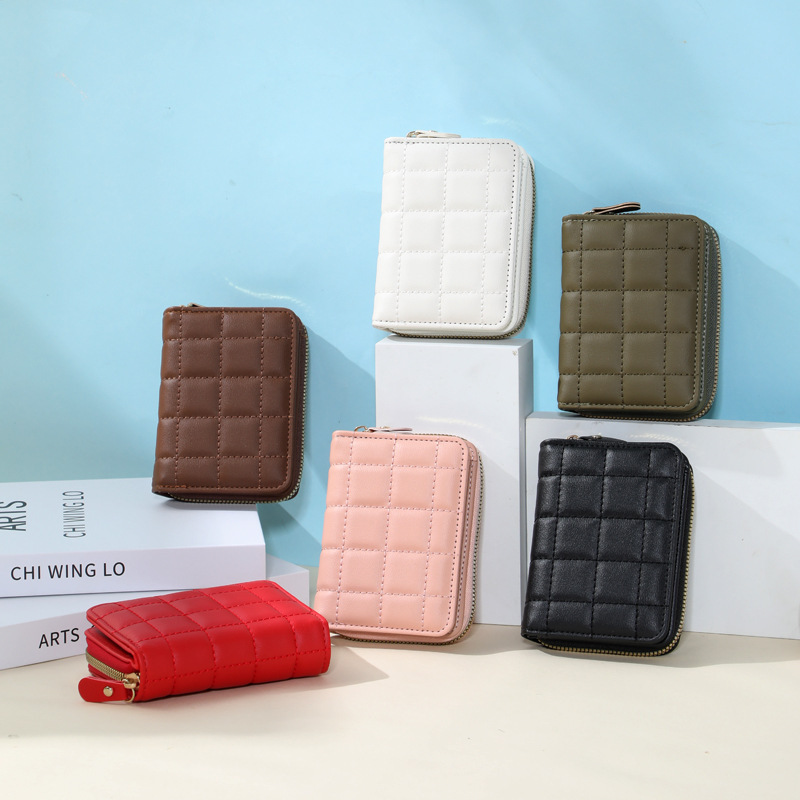 国境を越えた売れ筋の女性用財布財布ファッション刺繍ショートジッパー小さな財布マルチカードスロット小銭入れ財布|undefined