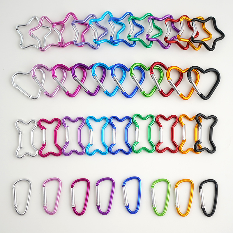 Backpack buckle hook buckle carabiner fast hanging key chain love gourd buckle aluminum alloy multi-function outdoor safety buckle