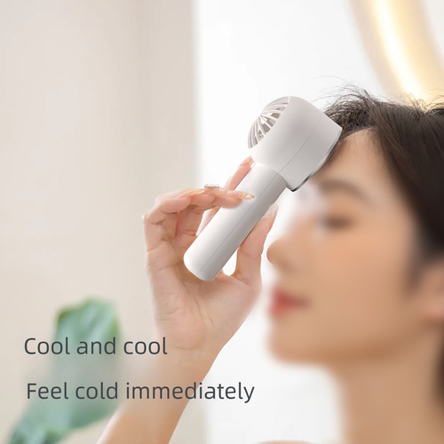 2024 New Bestselling Korean & Japanese Cold Compress Fan Semiconductor Fan Ice Ball Charming Outdoor Fan Handheld Tower Fan